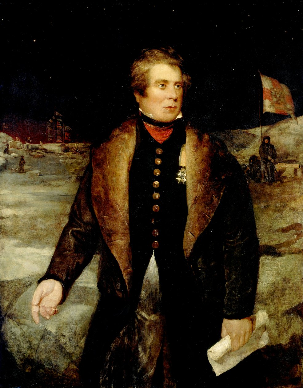 Sir John Ross (1777-1856), noin 1833 (öljymaalaus). tekijältä British School