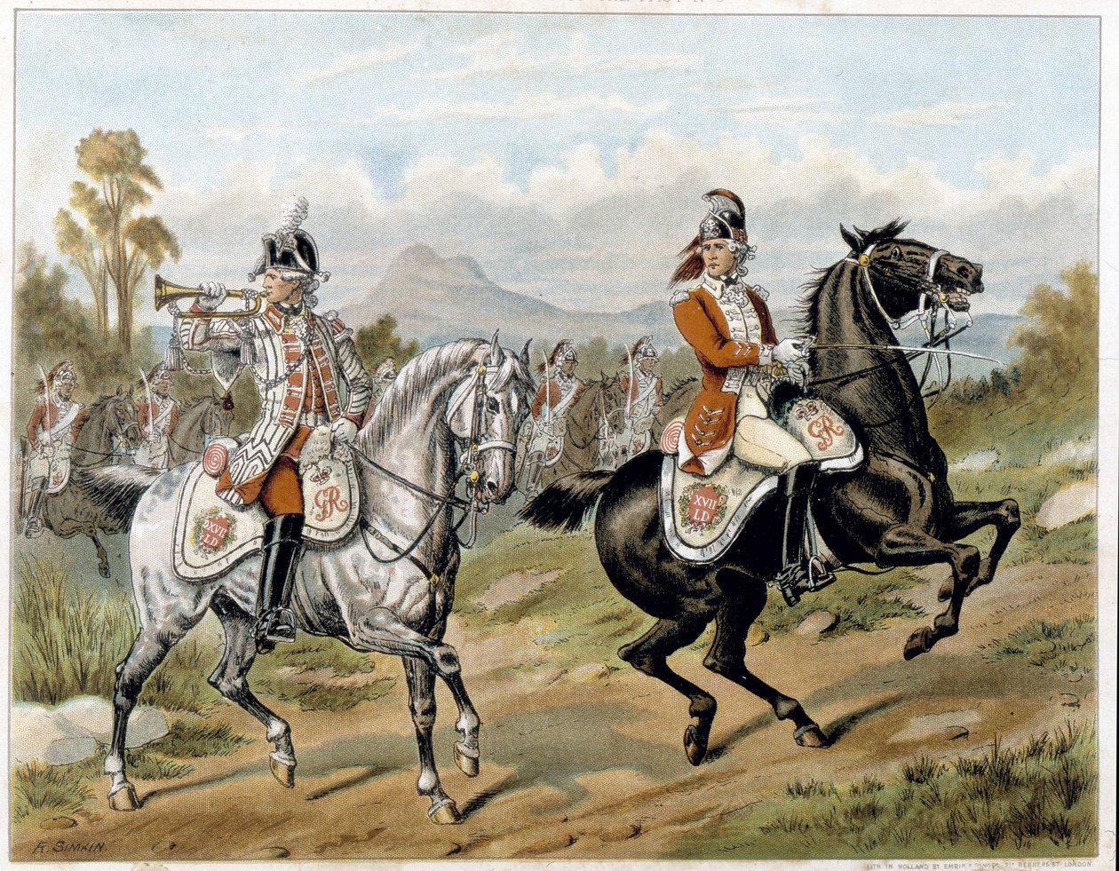 The 17th Light Dragons (New Lancers), Amerikassa 1775 - elokuvassa "" Harper