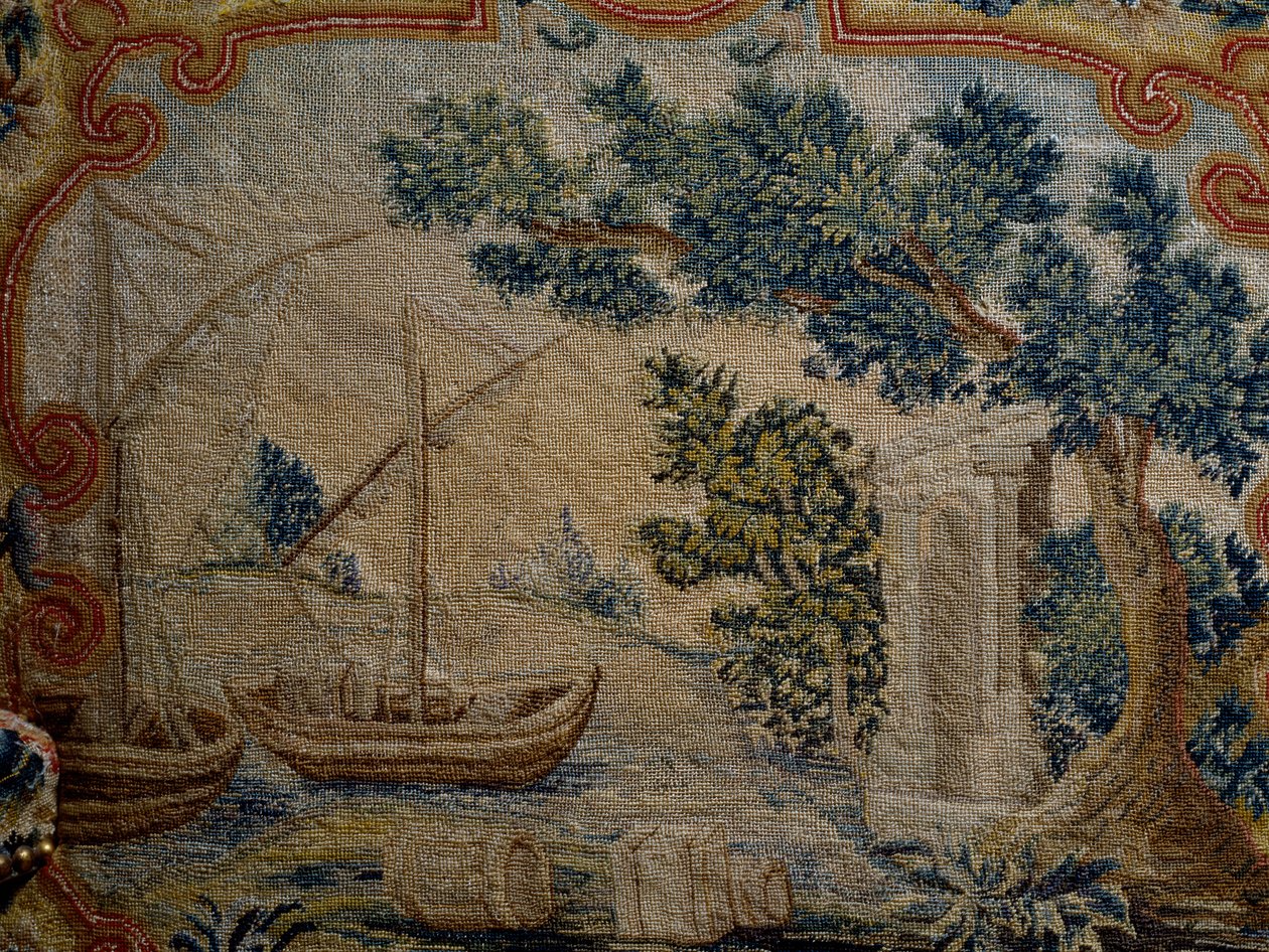 Verhoiltu George II -tyylinen nojatuoli, n. 1760, Iso-Britannia tekijältä British School