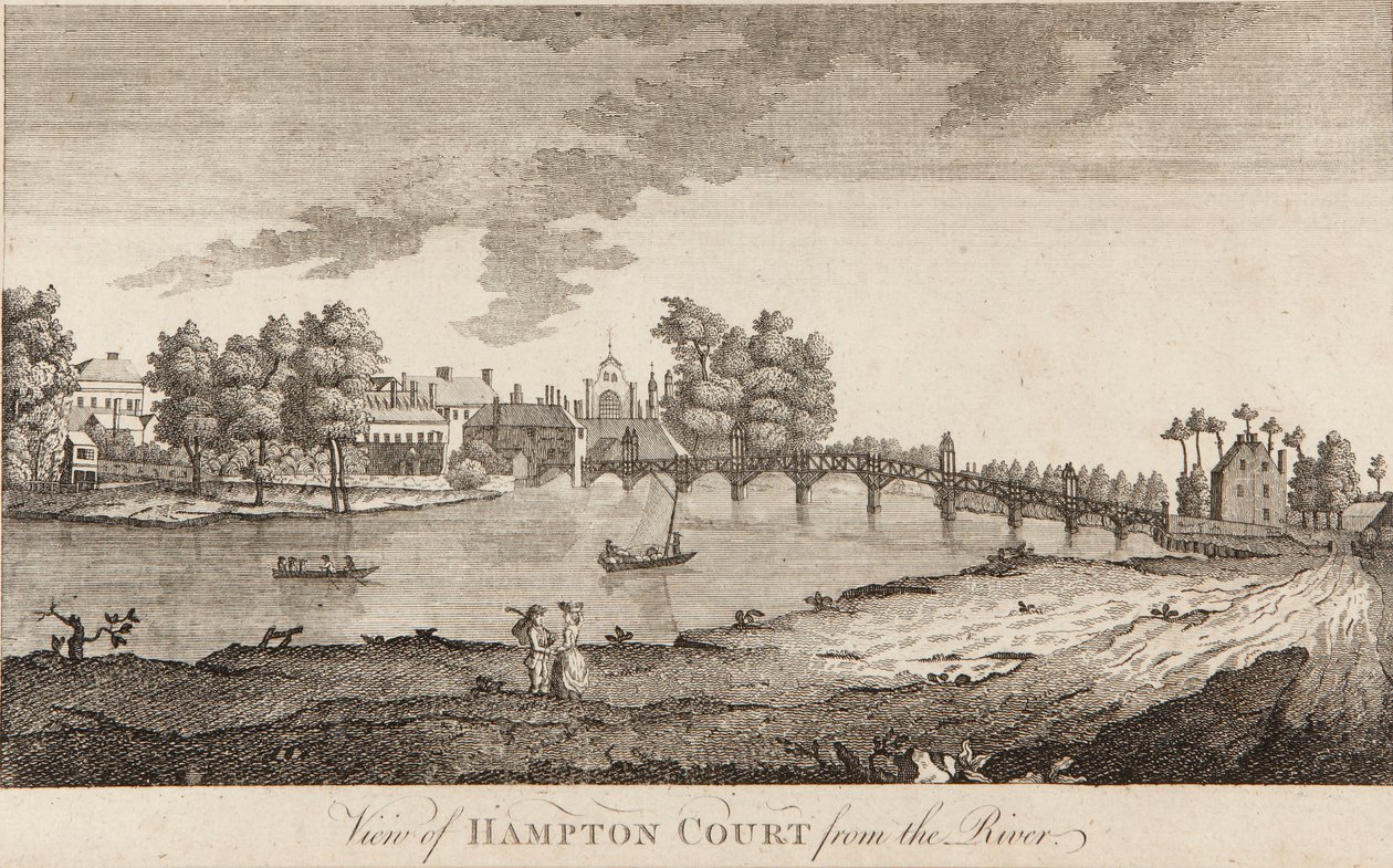 Näkymä Hampton Courtiin joelta tekijältä British School