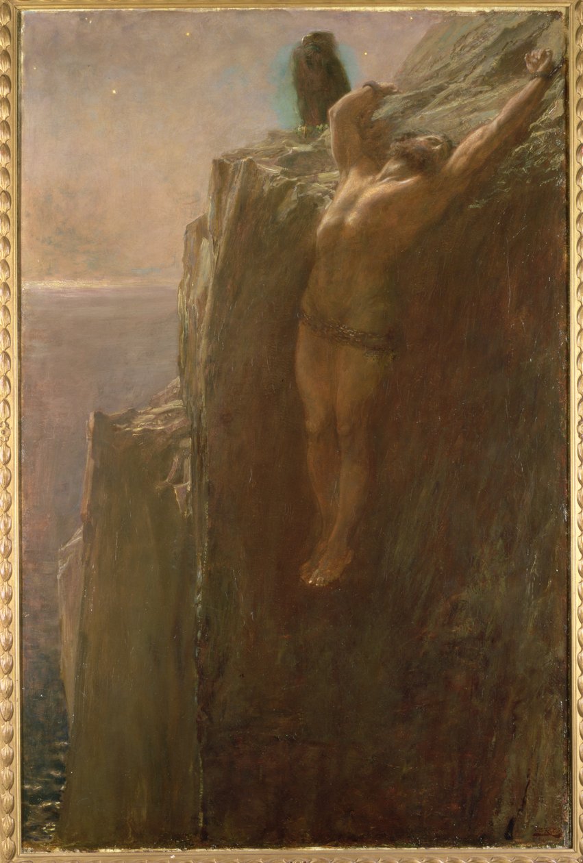 Prometheus sidottu, 1889 tekijältä Briton Riviere