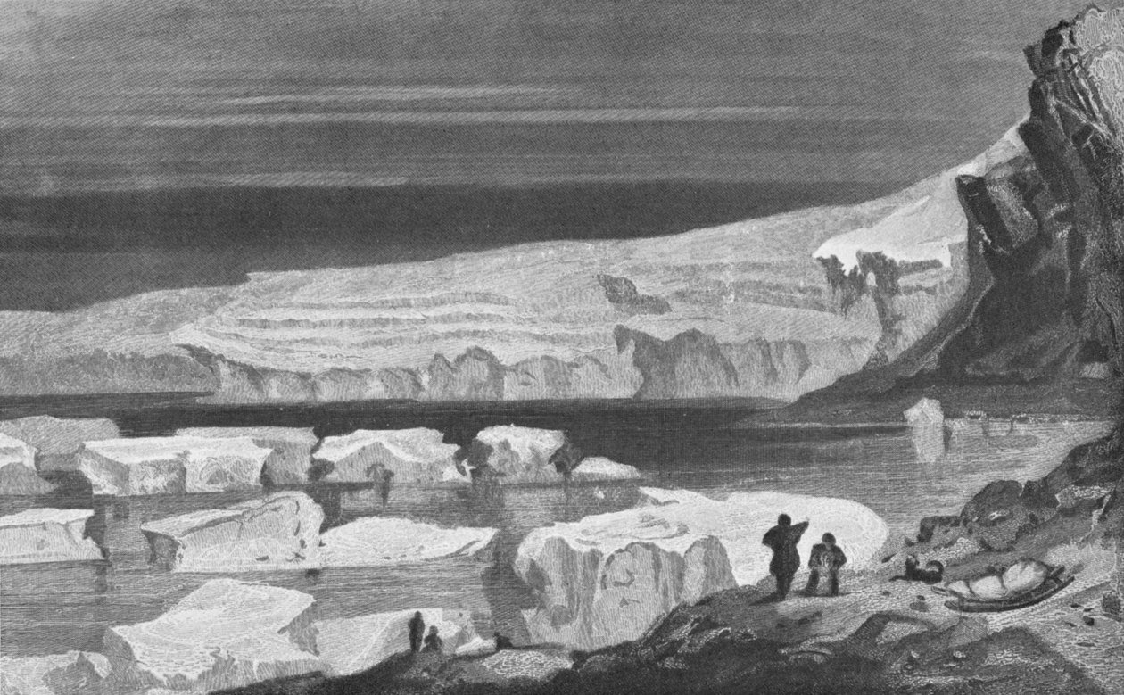 "The Great Humboldt Glacier, Peabody Bay", 1855, 1928 tekijältä Briton Riviere