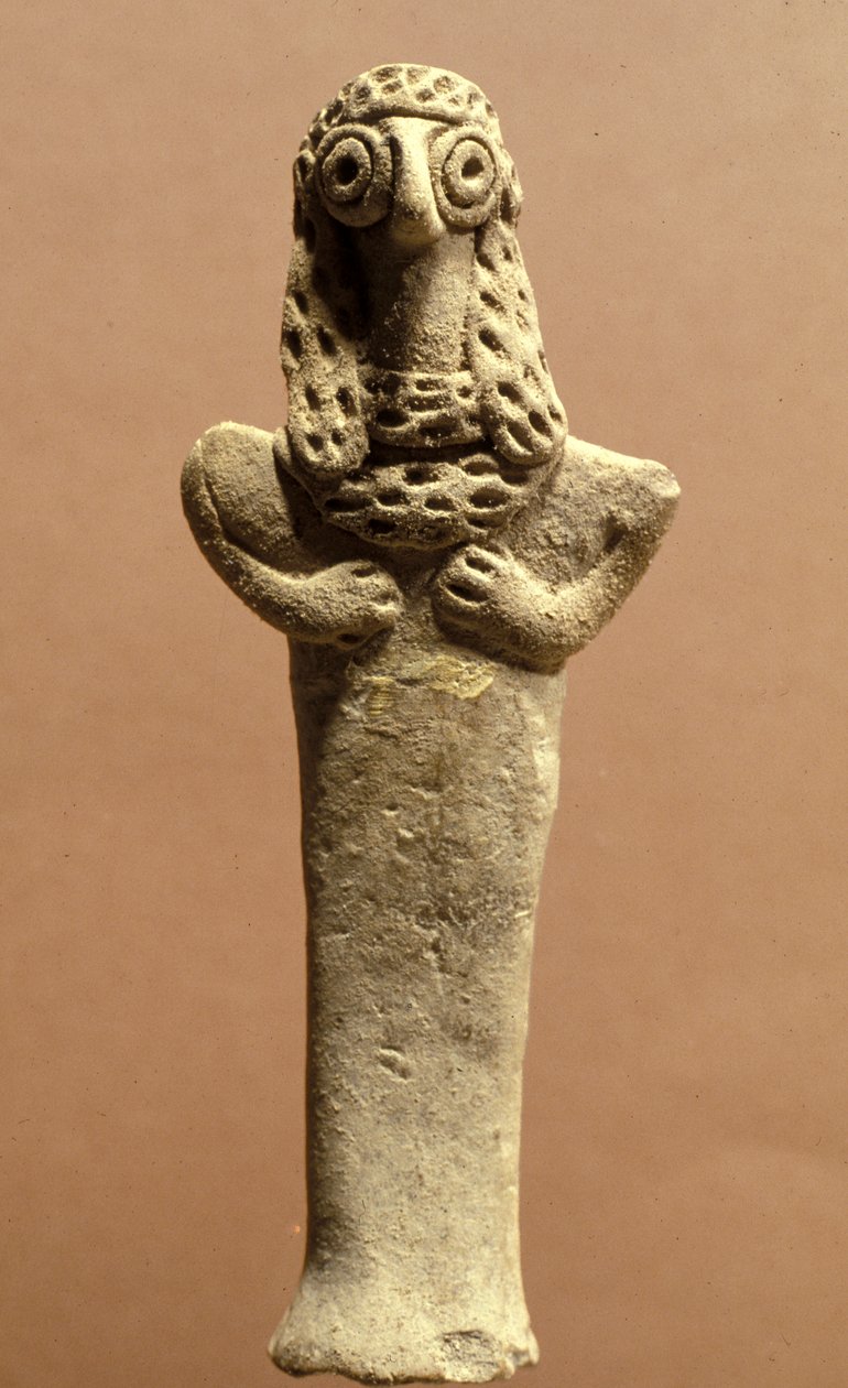 Asheran hahmo, kanaanilainen, 999-600 eKr. (savi) tekijältä Bronze Age