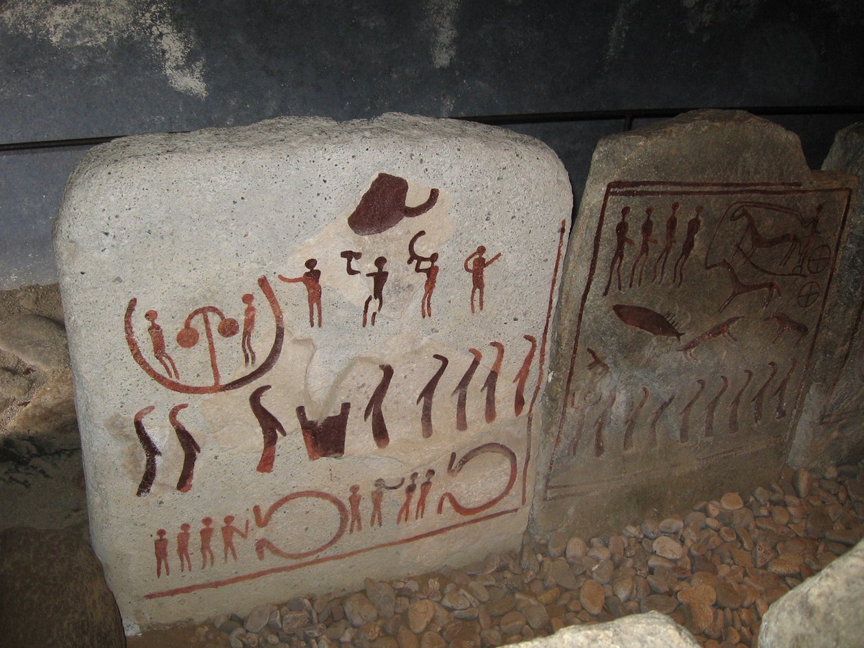 Kuninkaan hauta lähellä Kivik Kungagravenia, 1 Puolet 2. vuosituhatta eKr tekijältä Bronze Age culture