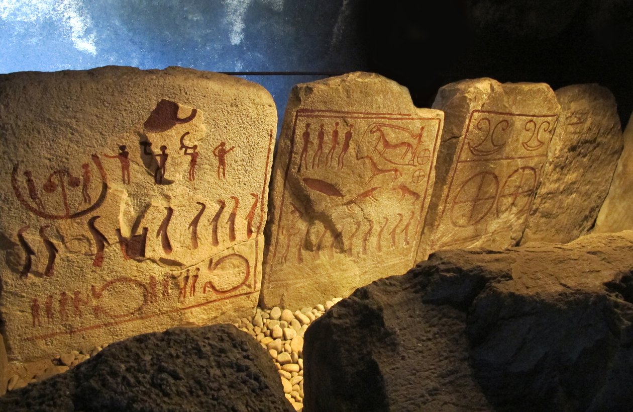 Kuninkaan hauta lähellä Kivik Kungagravenia, 1 Puolet 2. vuosituhatta eKr tekijältä Bronze Age culture