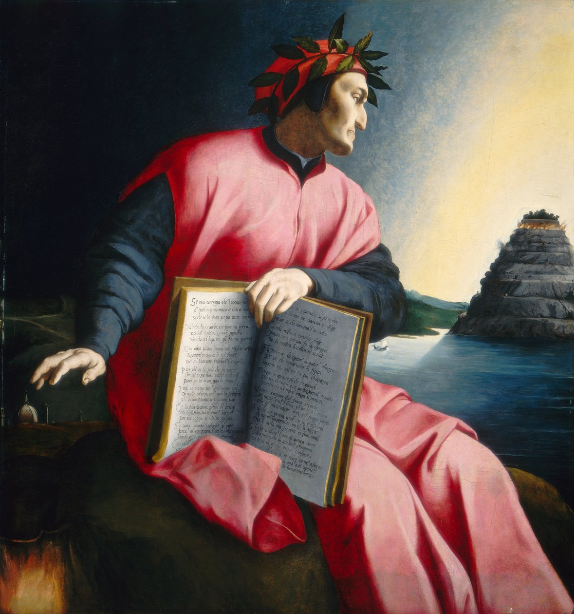 Alegorinen muotokuva Dante Alighierista tekijältä Agnolo Bronzino