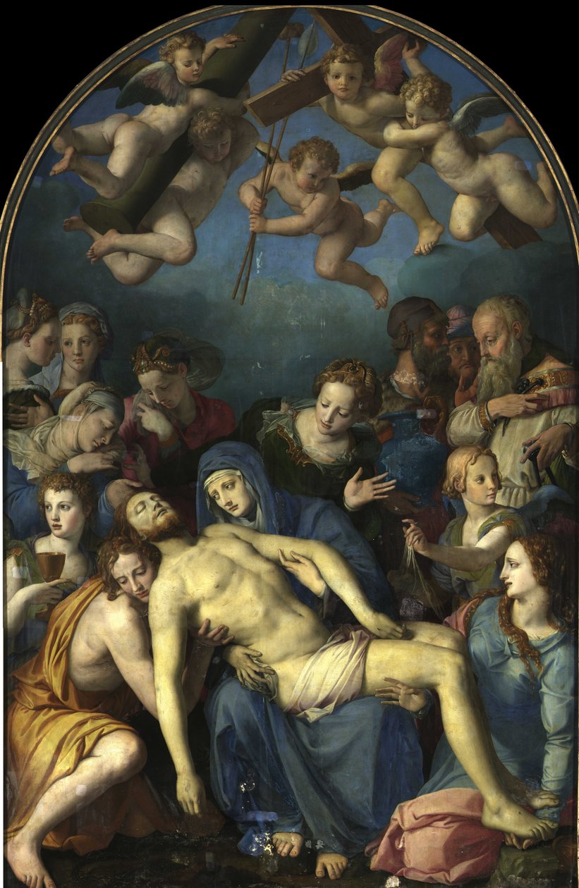 Kristuksen laskeutuminen tekijältä Agnolo Bronzino