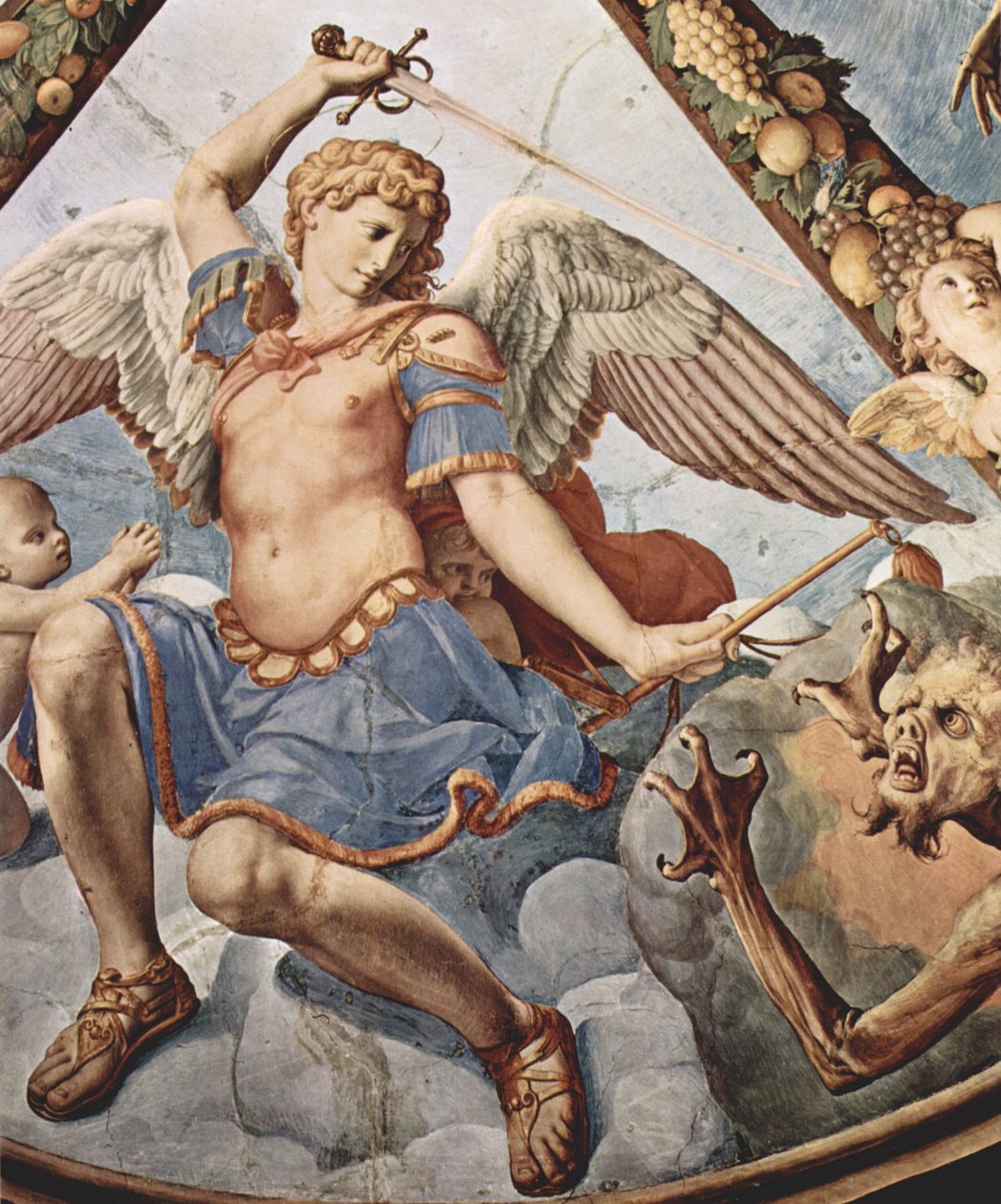 Fresken der Kapelle der Eleonora da Toledo im Palazzo Vecchio paikassa Florenz, Deckenfresko tekijältä Agnolo Bronzino