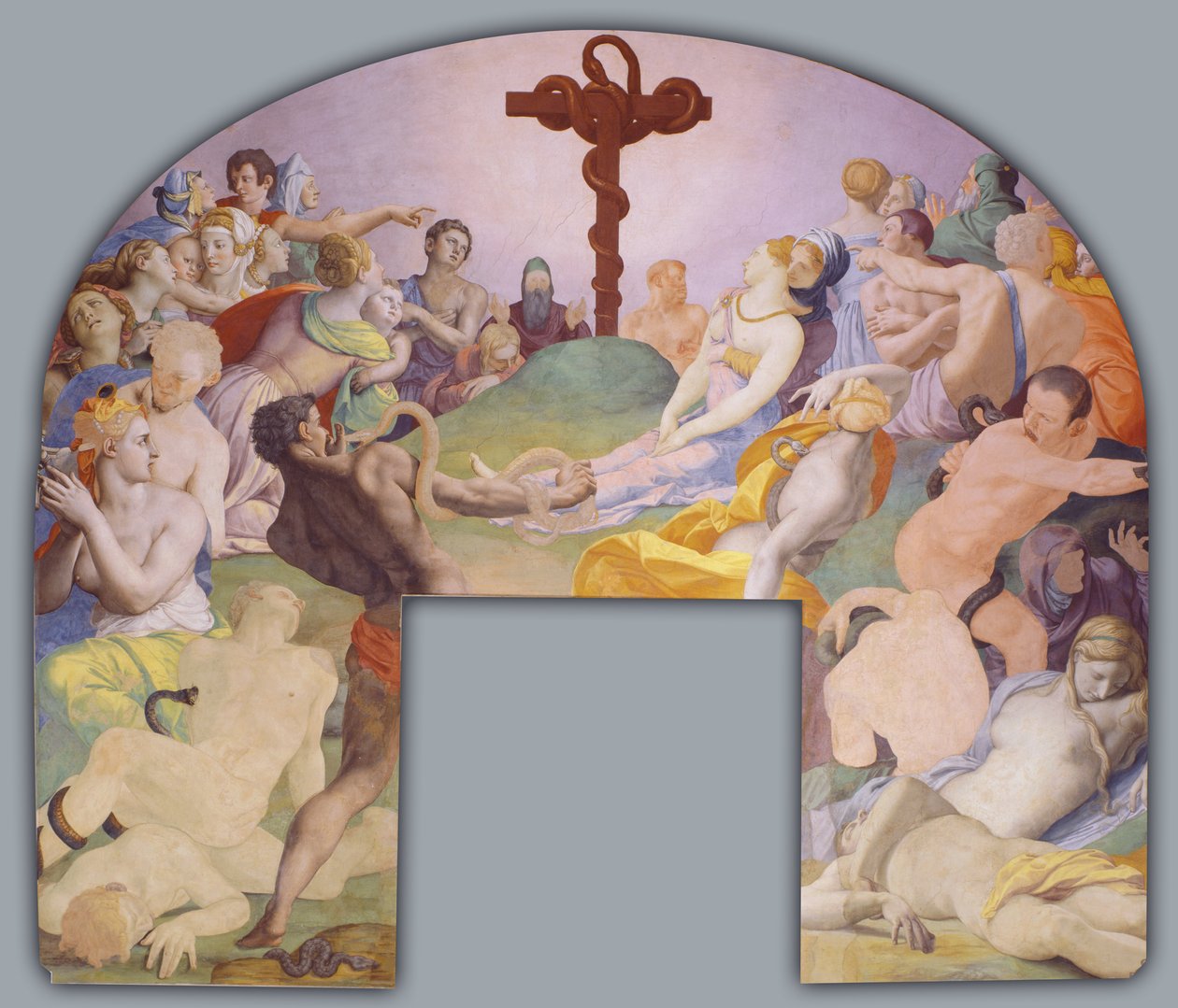 Pronssikäärmeen palvonta tekijältä Agnolo Bronzino