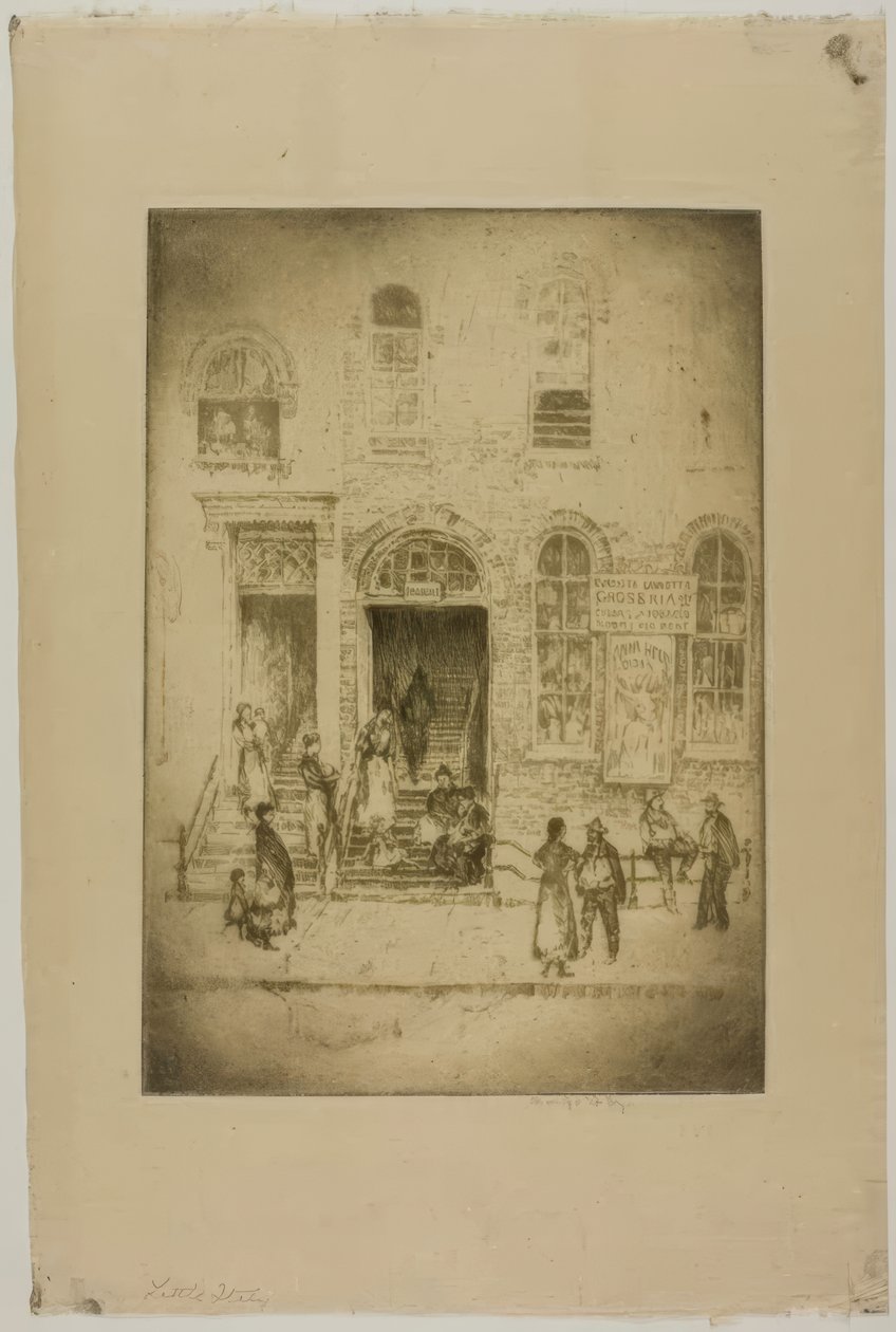 Chicago – Little Italy, Grand Ave tekijältä Bror Julius Olsson Nordfeldt