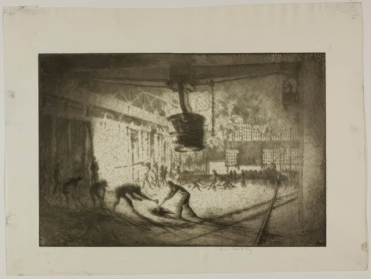 Chicago – Avoin hiiliuuni, Illinois Steel Co. tekijältä Bror Julius Olsson Nordfeldt