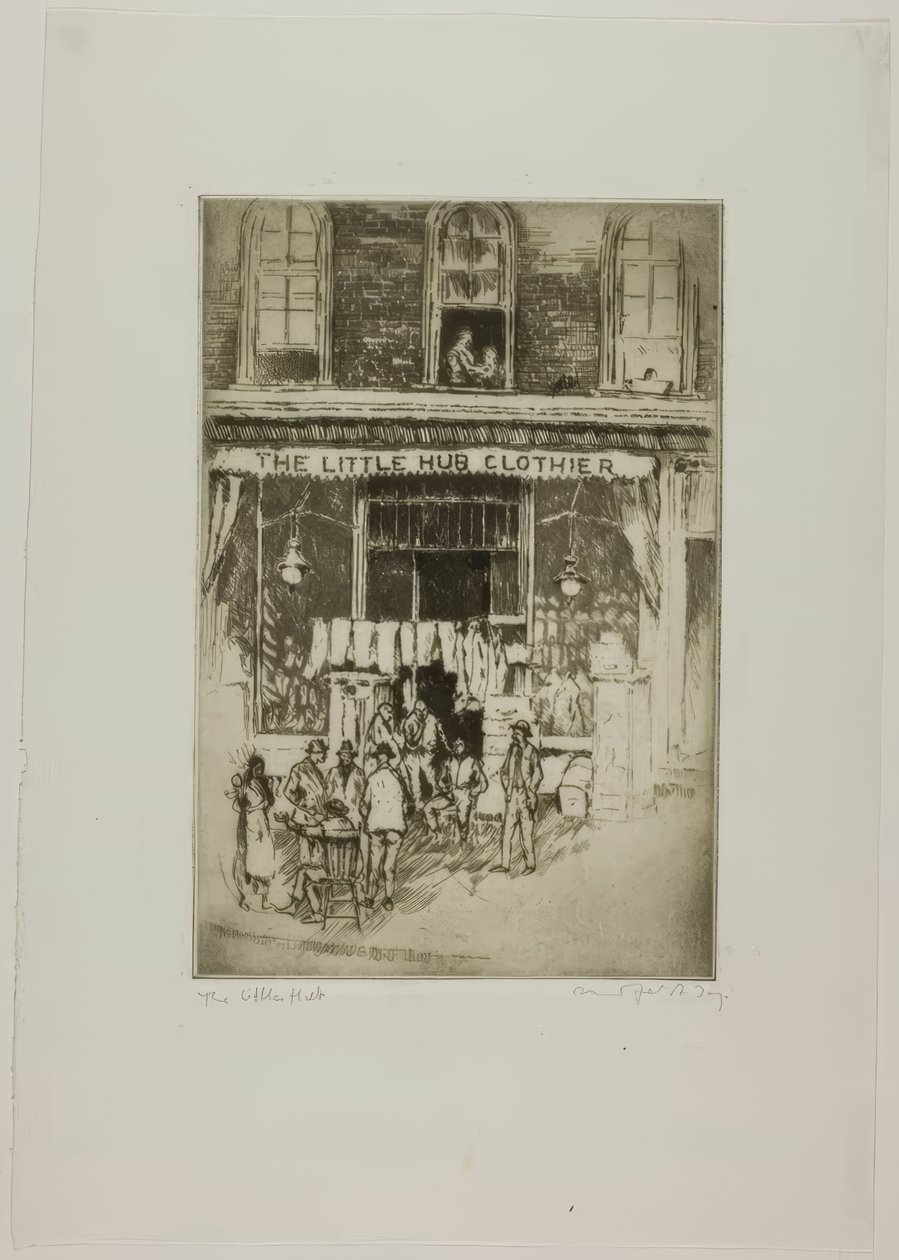 Chicago – The Little Hub, South Clark ja Harrison Sts tekijältä Bror Julius Olsson Nordfeldt