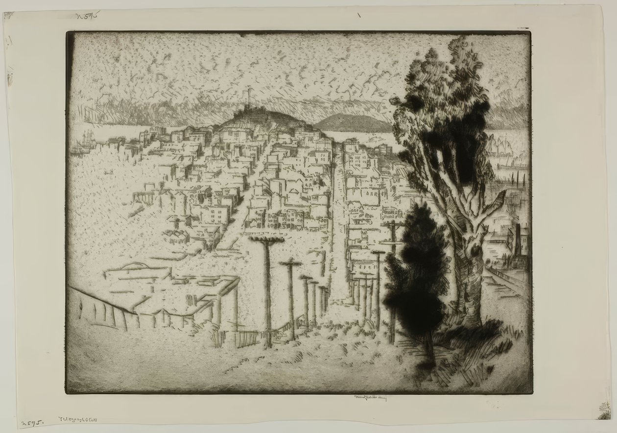 Telegraph Hill tekijältä Bror Julius Olsson Nordfeldt