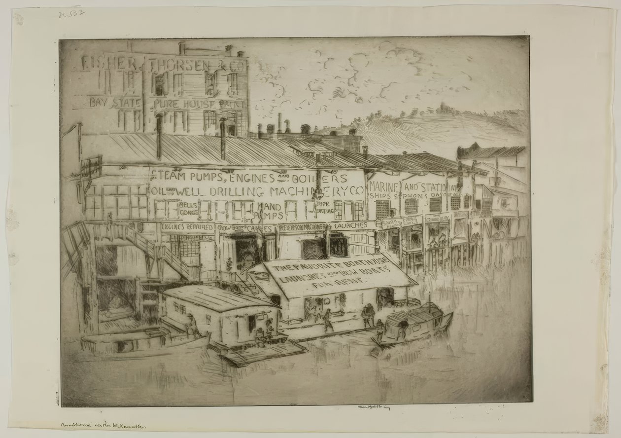 Willamette-joen venevaja tekijältä Bror Julius Olsson Nordfeldt