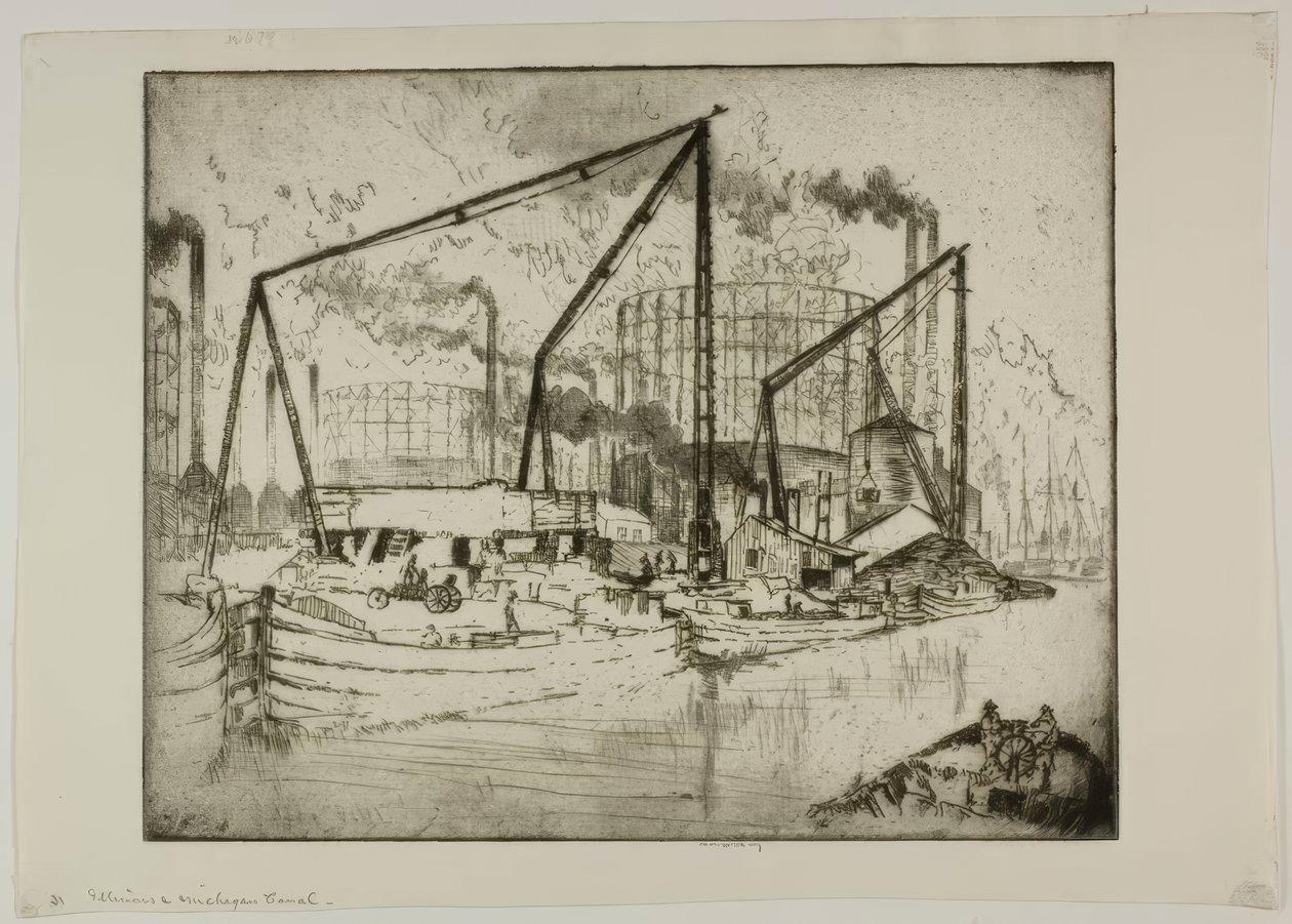 Illinoisin ja Michiganin kanava tekijältä Bror Julius Olsson Nordfeldt