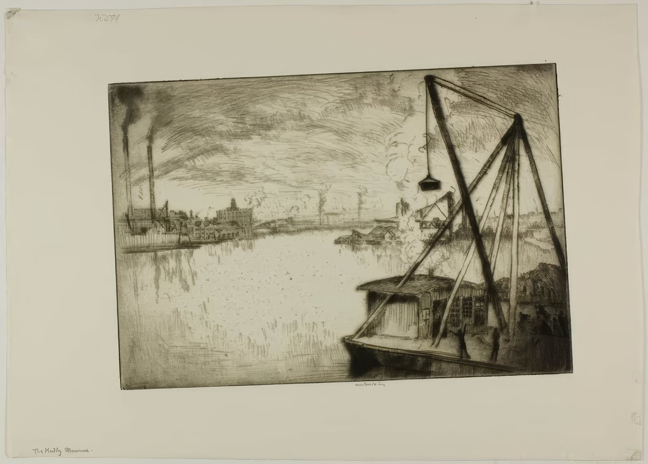 Muddy Maumee, Toledo, Ohio tekijältä Bror Julius Olsson Nordfeldt