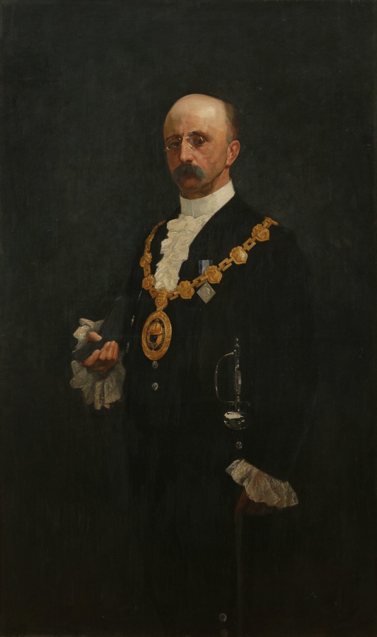 Pormestari W. J. Bazeley, n. 1895-1897 (öljy kankaalle) tekijältä Bror. Kronstrand