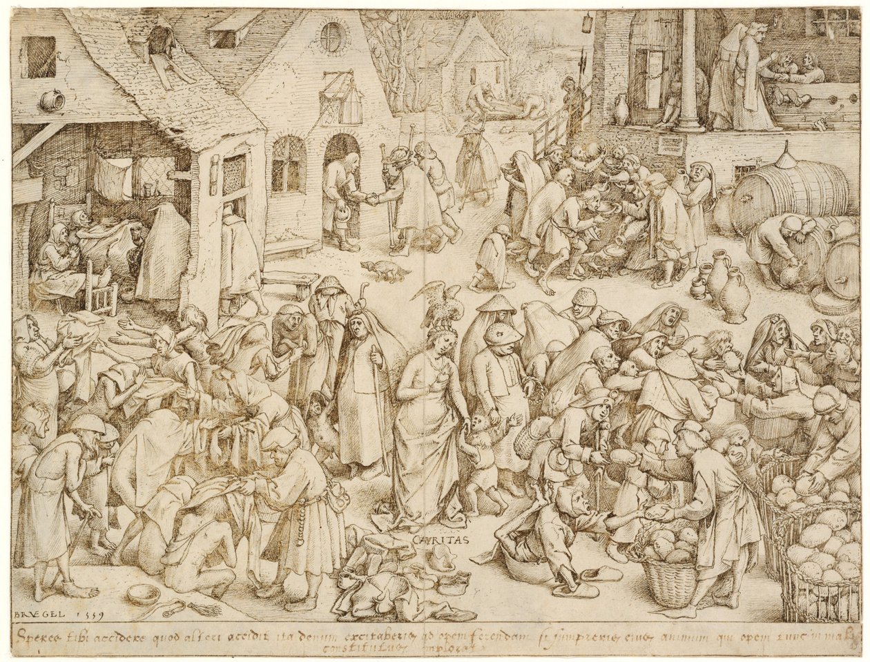 Caritas Charity, 1559 tekijältä Bruegel
