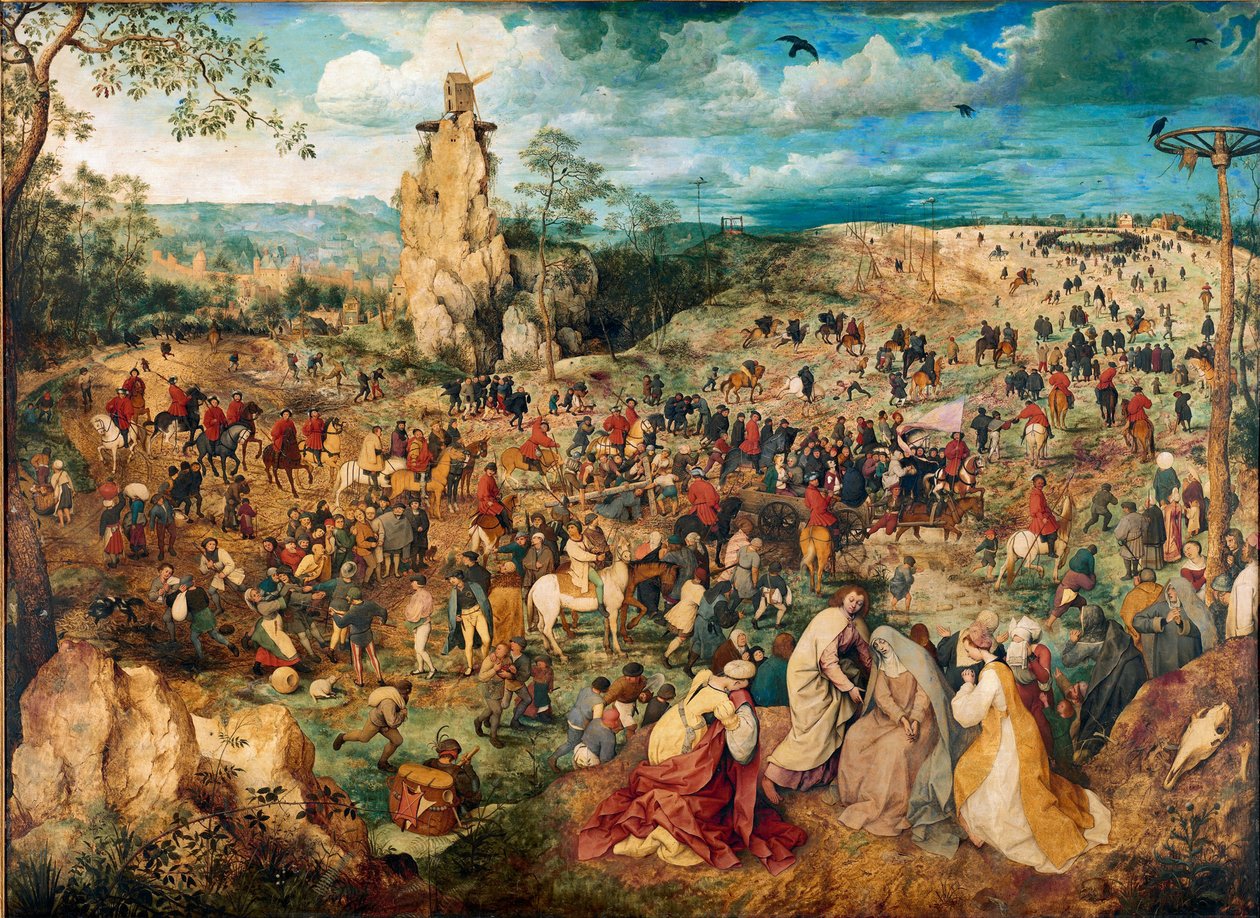 Kristus kantaa ristiä, 1564 tekijältä Bruegel