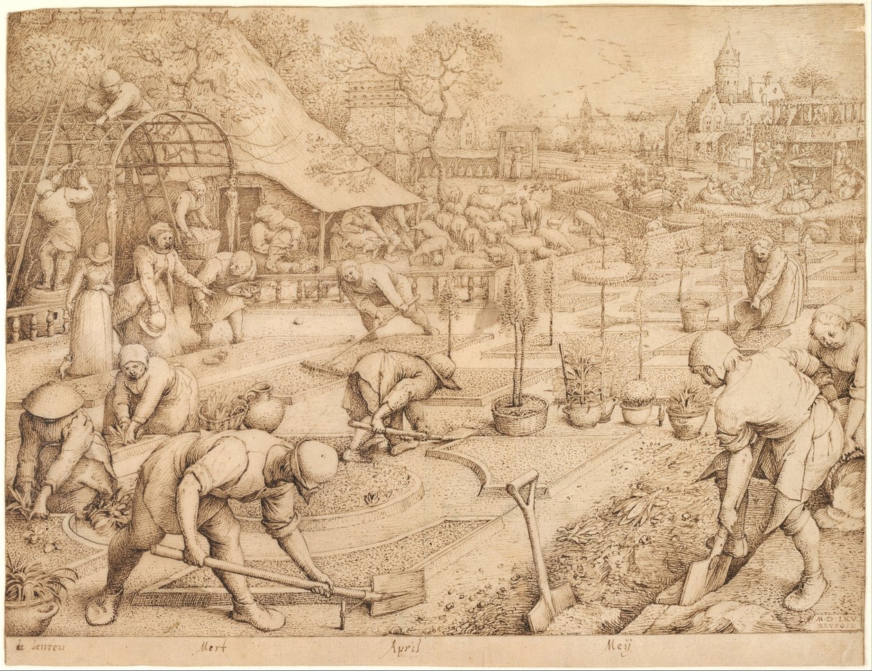 Kevät, 1565 tekijältä Bruegel