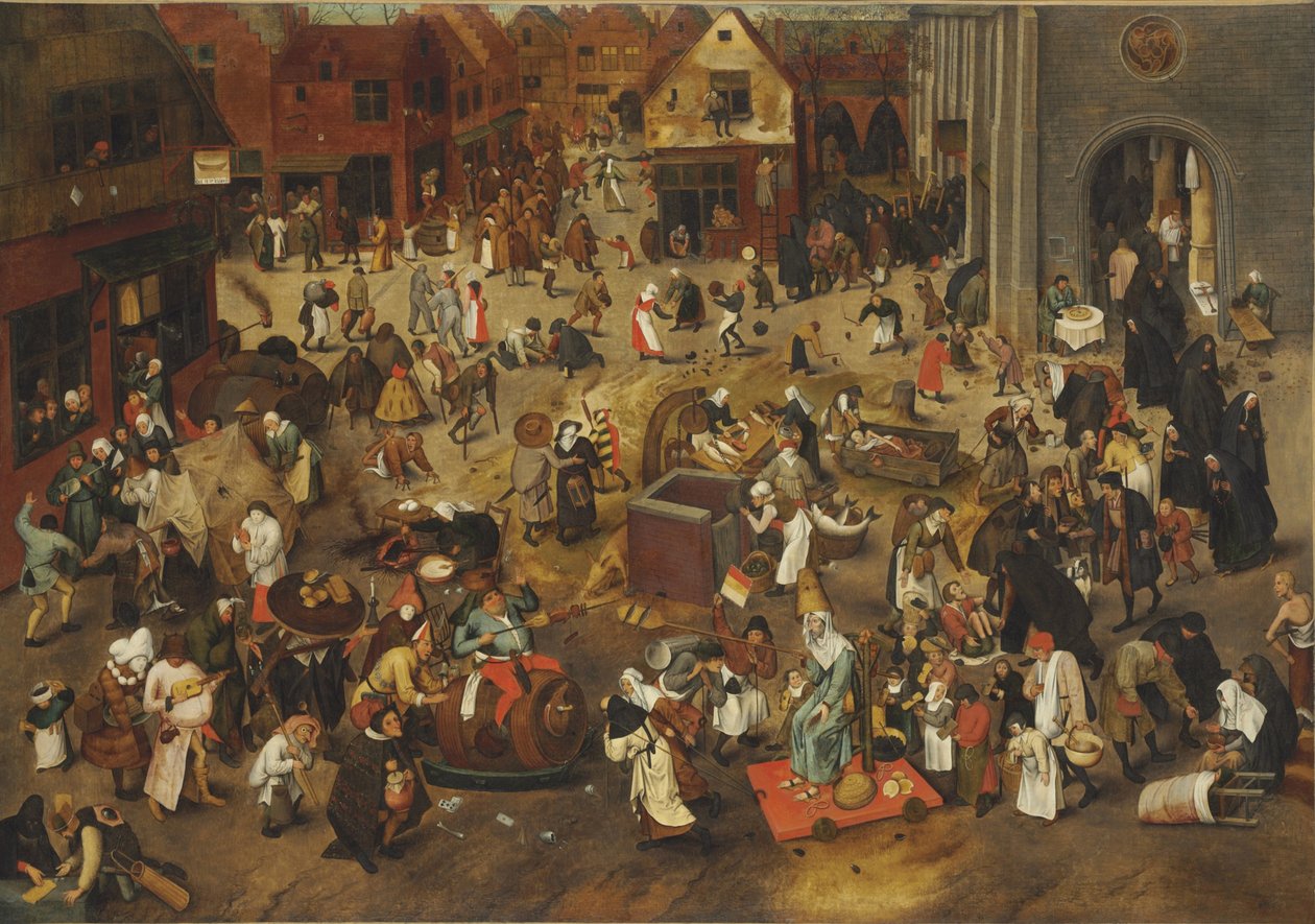 Taistelu karnevaalin ja paaston välillä tekijältä Bruegel