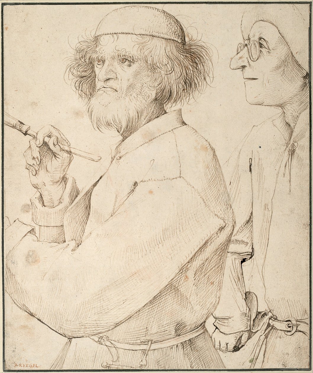 Maalari ja ostaja, c. 1565 tekijältä Bruegel