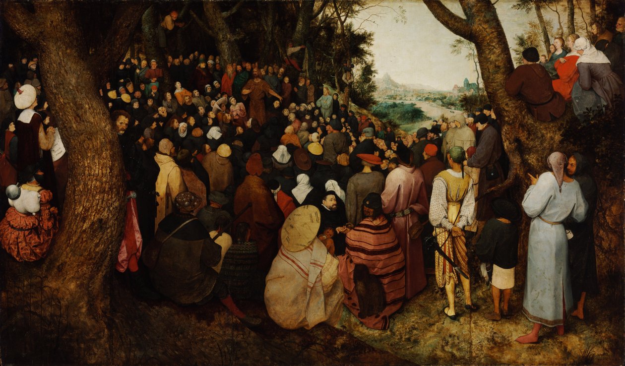 Pyhän Johannes Kastajan saarna tekijältä Bruegel