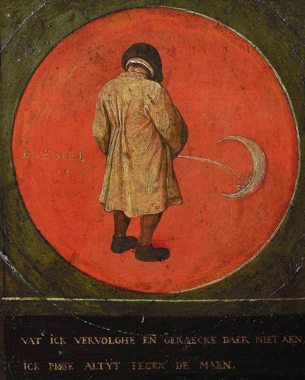 Kaikki mitä teen, on turhaa. Vihaan kuuhun., 1558. tekijältä Bruegel