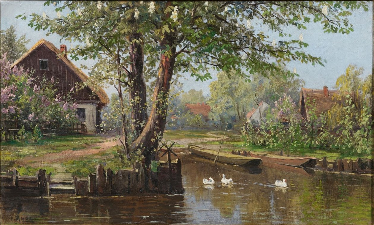 Frühling im Spreewald Lehde bei Lübbenau tekijältä Bruno Moras