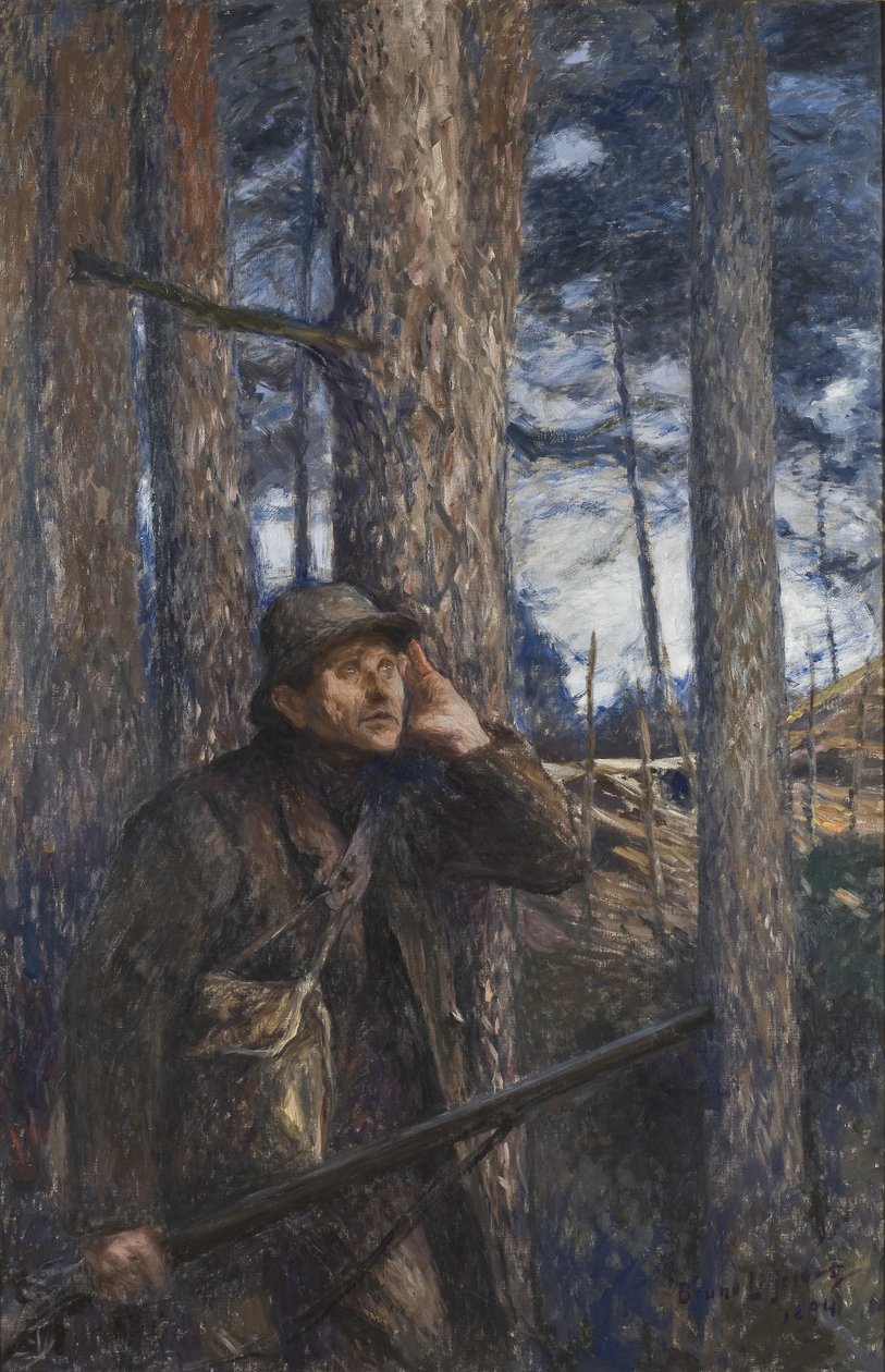 Salametsästäjä, 1894 tekijältä Bruno Andreas Liljefors