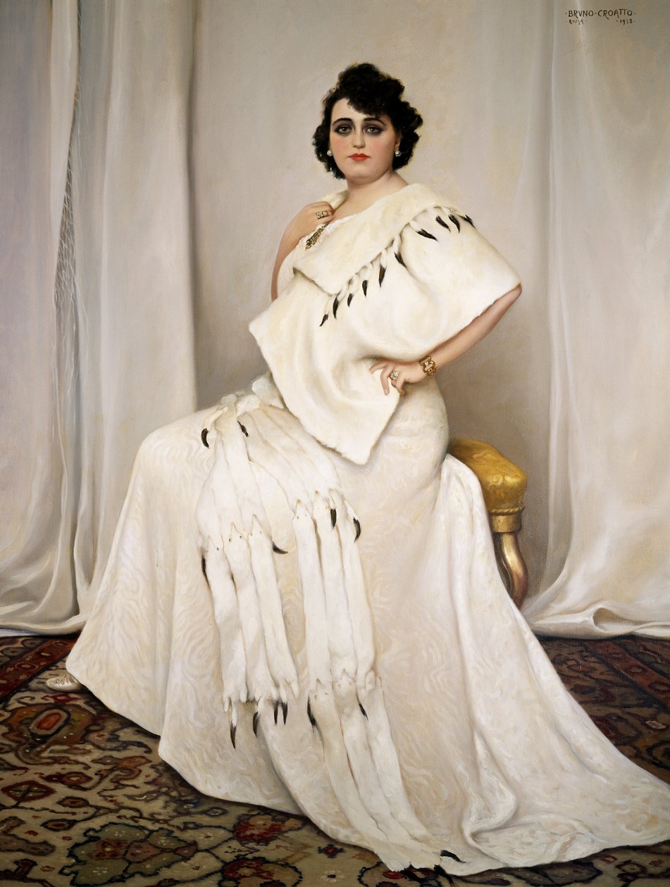 Pietro Mascagnin rakastajan Anna Lollin (1888-1973) muotokuva, Bruno Croatton (1875-1948) maalaus tekijältä Bruno Croatto