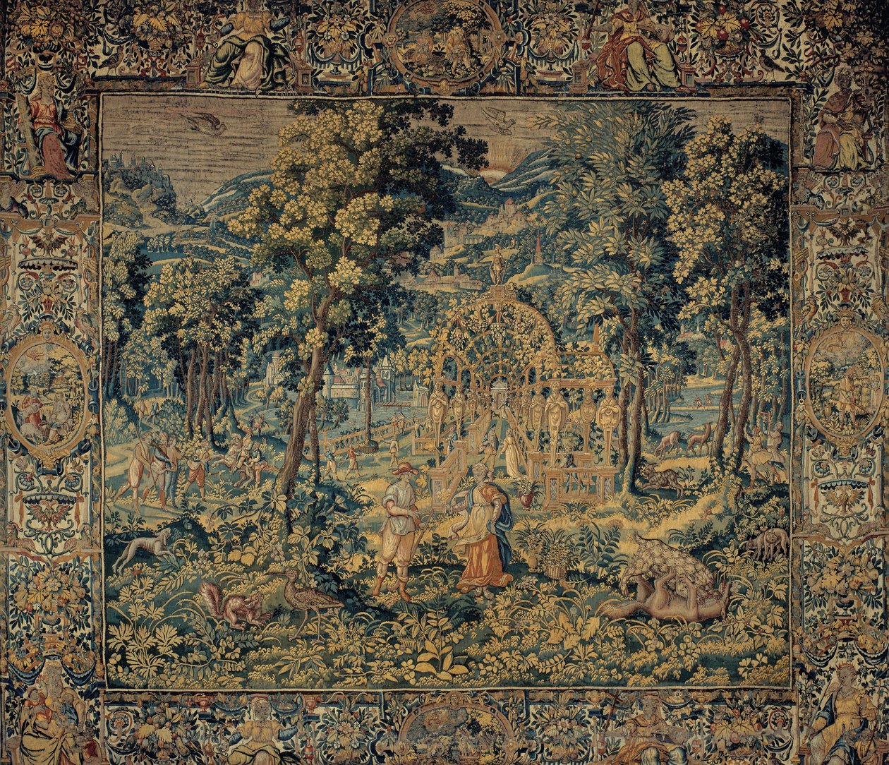 Vertumnus ja Pomona tekijältä Brussels Manufactory