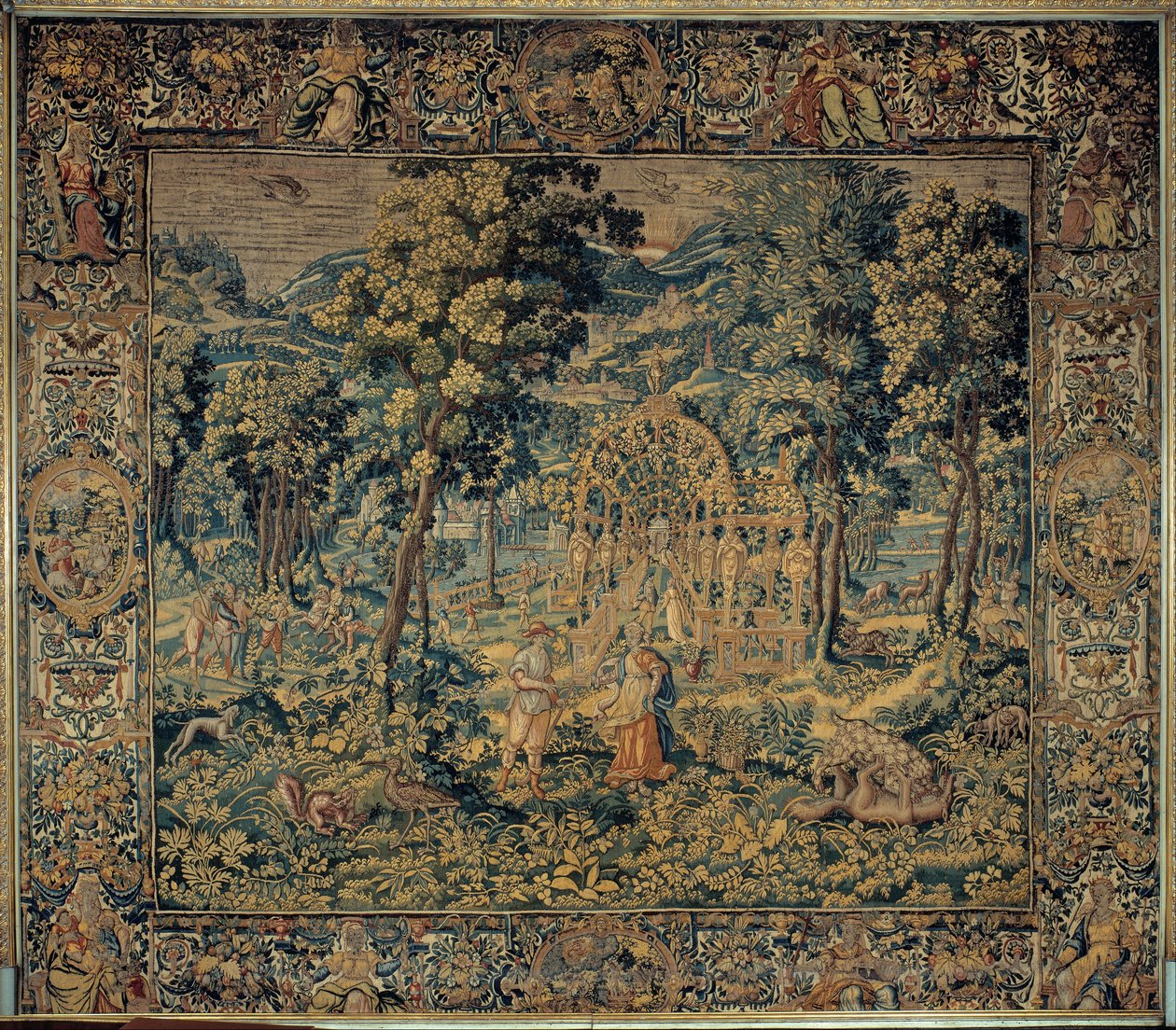 Vertumnus ja Pomona tekijältä Brussels Manufactory