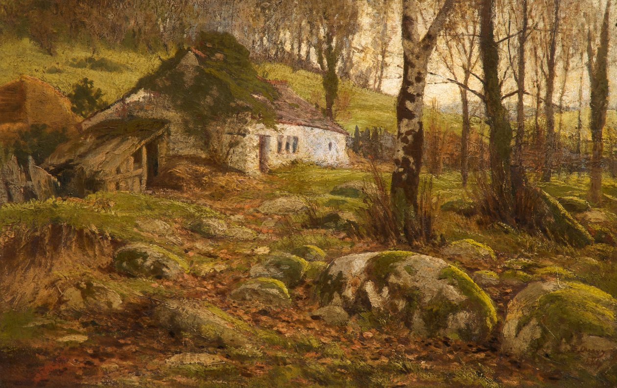 Walesin mökki, 1884 tekijältä Buckley Ousey