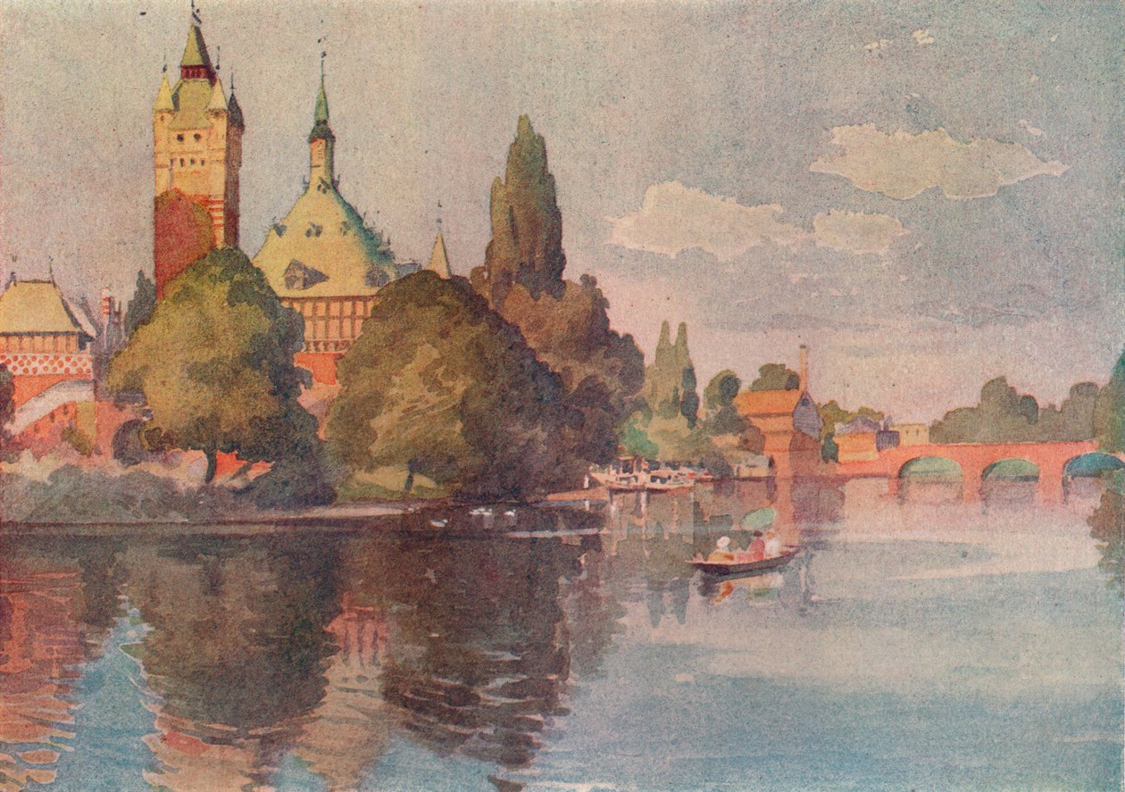 Shakespeare Memorial Theatre, Stratford On Avon, 1905 tekijältä Buddig Anwylini Pughe