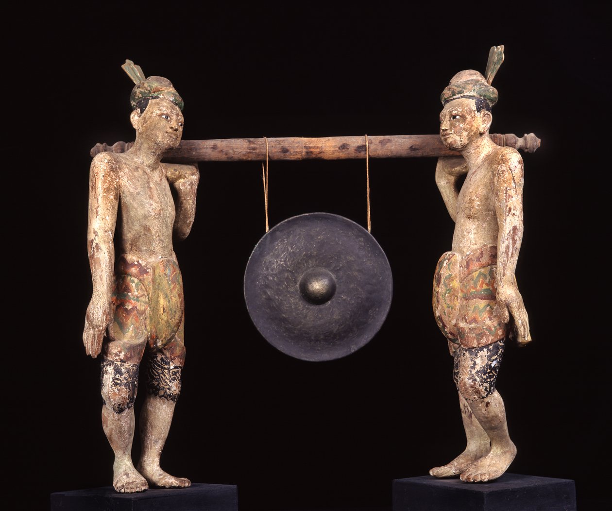 Gong, 1800-luvun loppu (puu ja metalli) tekijältä Burmese School