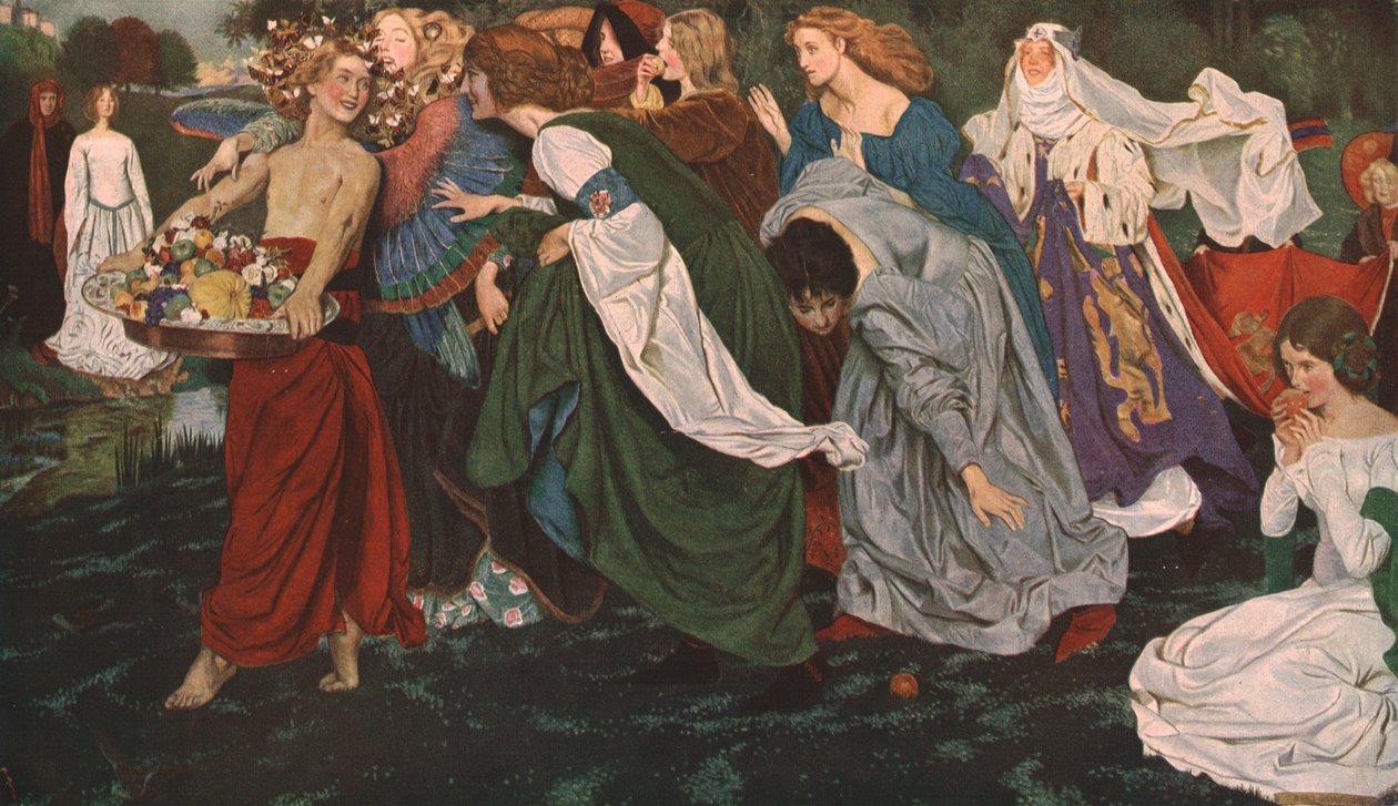 Rakastaa koruja, 1897, c1930. tekijältä Byam Shaw
