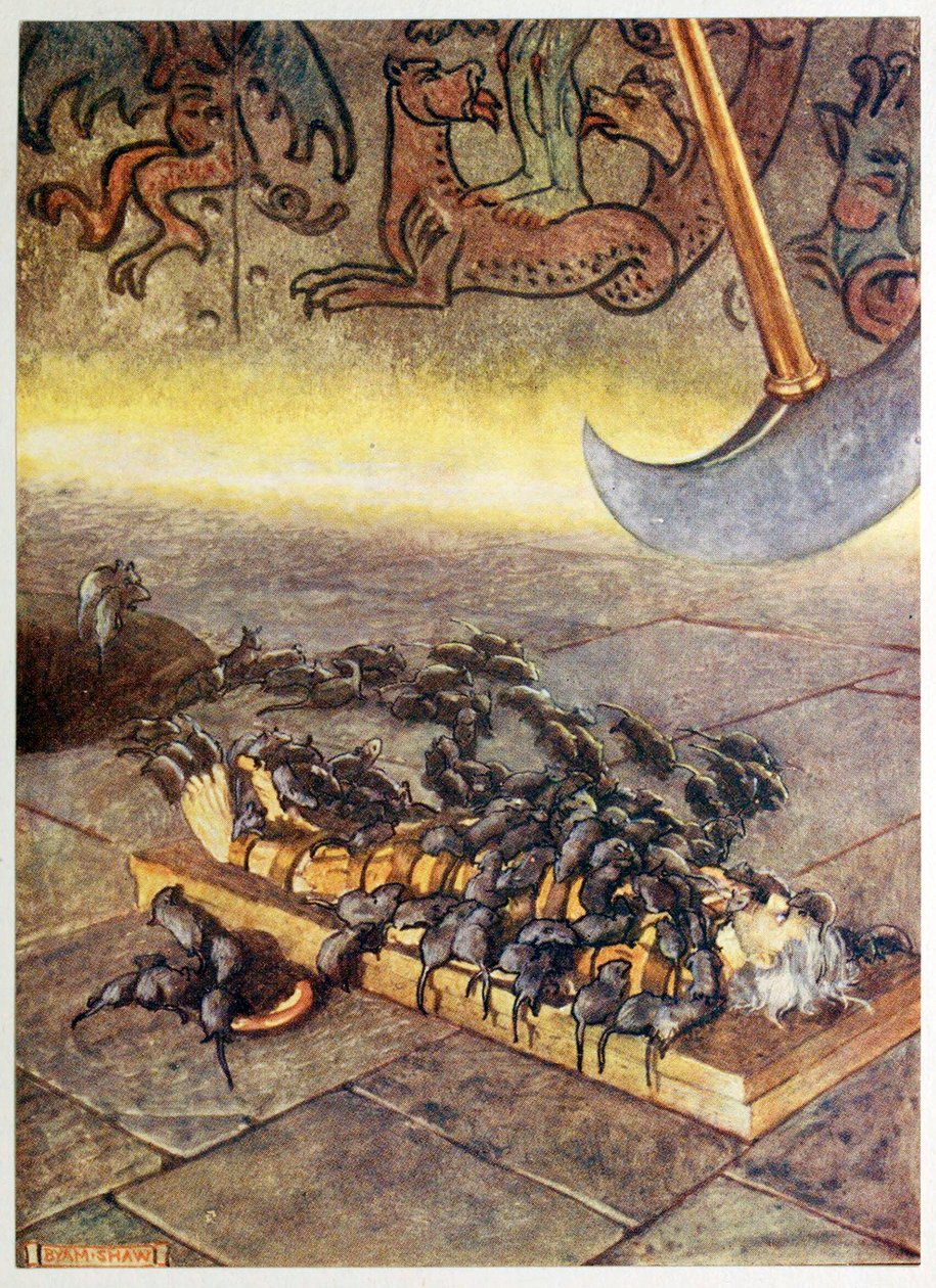 Ne kuhisivat minua jatkuvasti kerääntyneinä kasoina. Valikoimista mysteeristä, pubista. 1909. tekijältä Byam Shaw