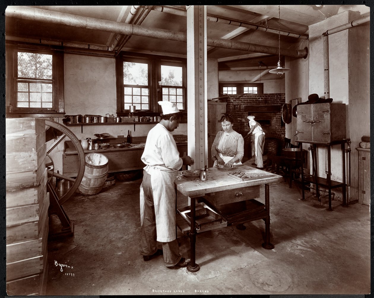 Briarcliff Lodge Bakery, 1902 (hopeagelatiinipaino) tekijältä Byron Company