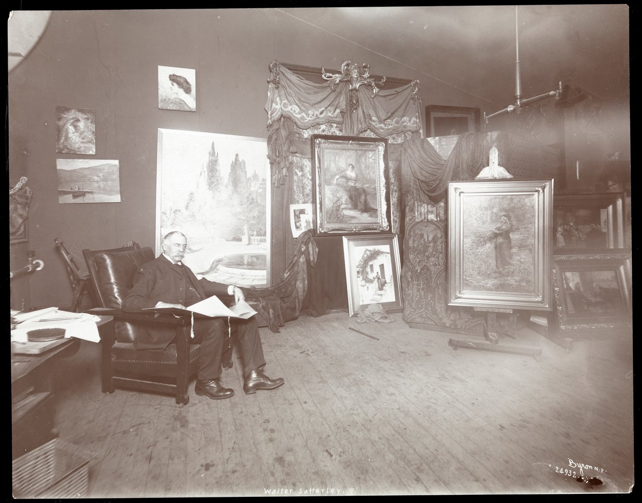 Ira David Sankey, 1896-8 (hopeagelatiiniprintti) tekijältä Byron Company
