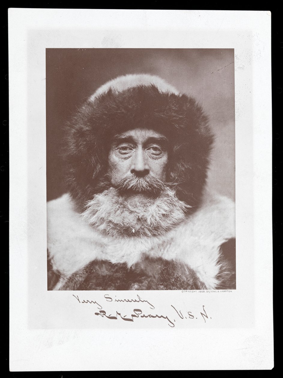 Robert Peary, 1909 (hopeagelatiiniprintti) tekijältä Byron Company