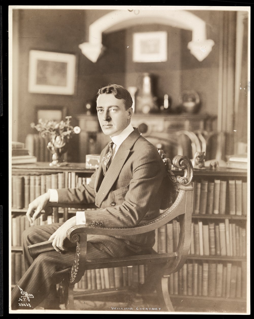 William Courtenay, 1914 (hopeagelatiiniprintti) tekijältä Byron Company
