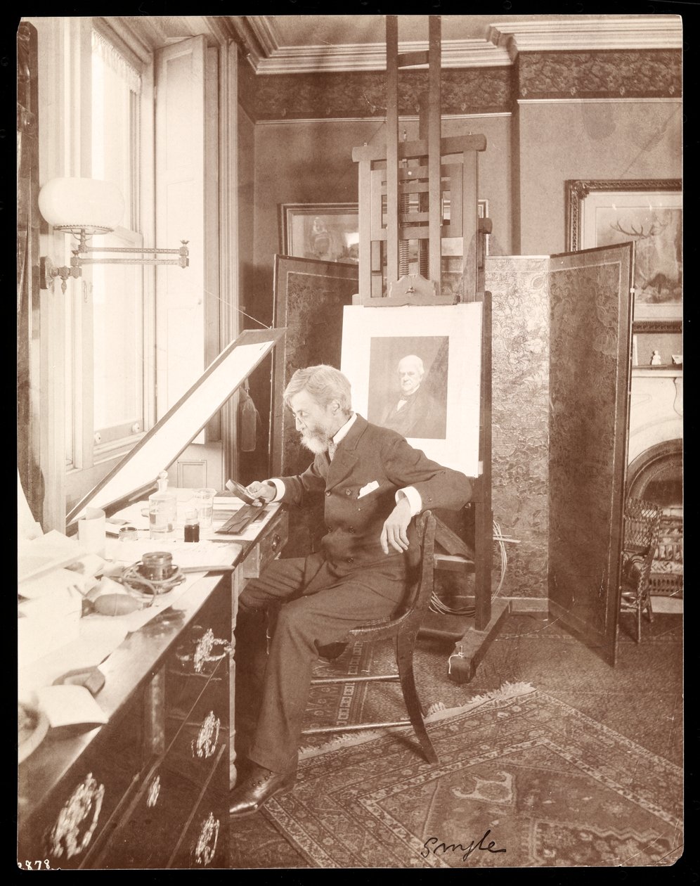 William Thomas Smedley, n. 1897 (hopeagelatiiniprintti) tekijältä Byron Company