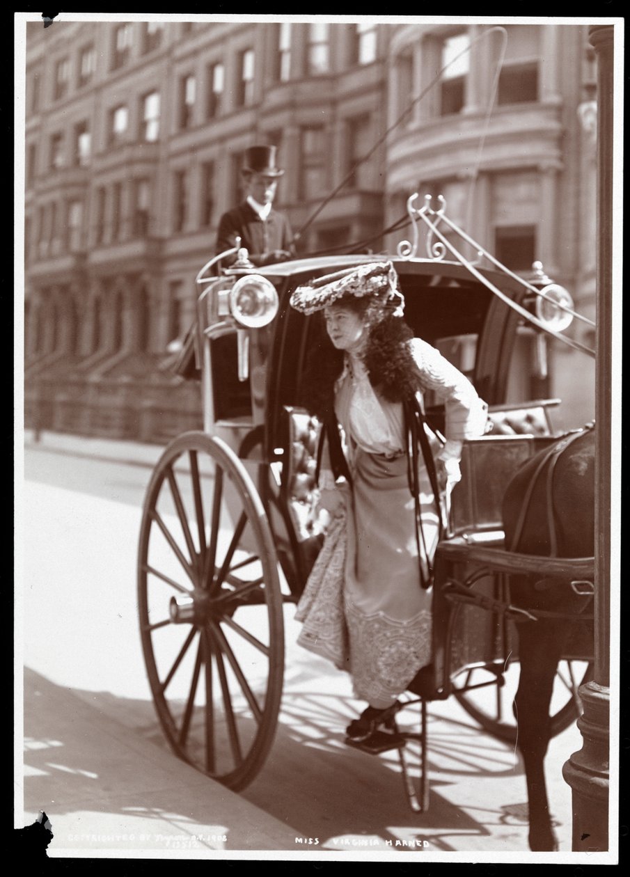 Virginia Harned (rouva E.H. Sothern, 1.) 1902 (hopeagelatiiniprintti) tekijältä Byron Company