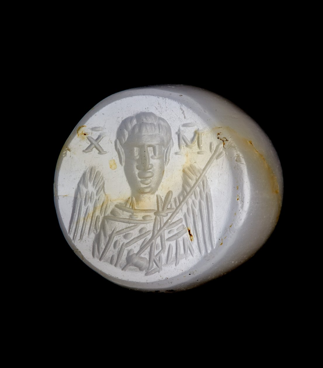 Arkkienkeli Mikaelin rintakuva (kalsedoni) tekijältä Byzantine