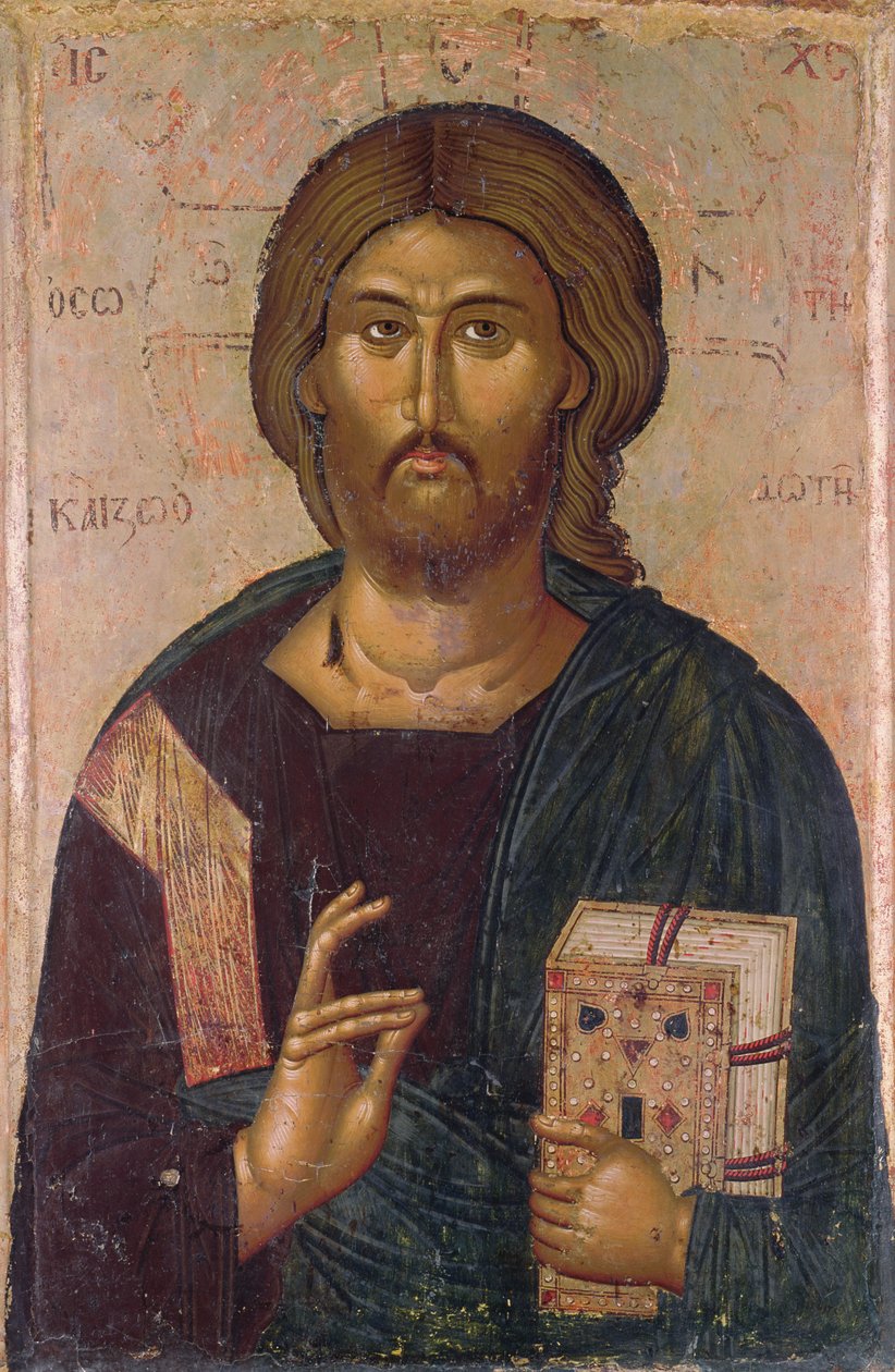 Kristus Lunastaja, elämän lähde, n. 1393-1394 (tempera paneelissa) tekijältä Byzantine