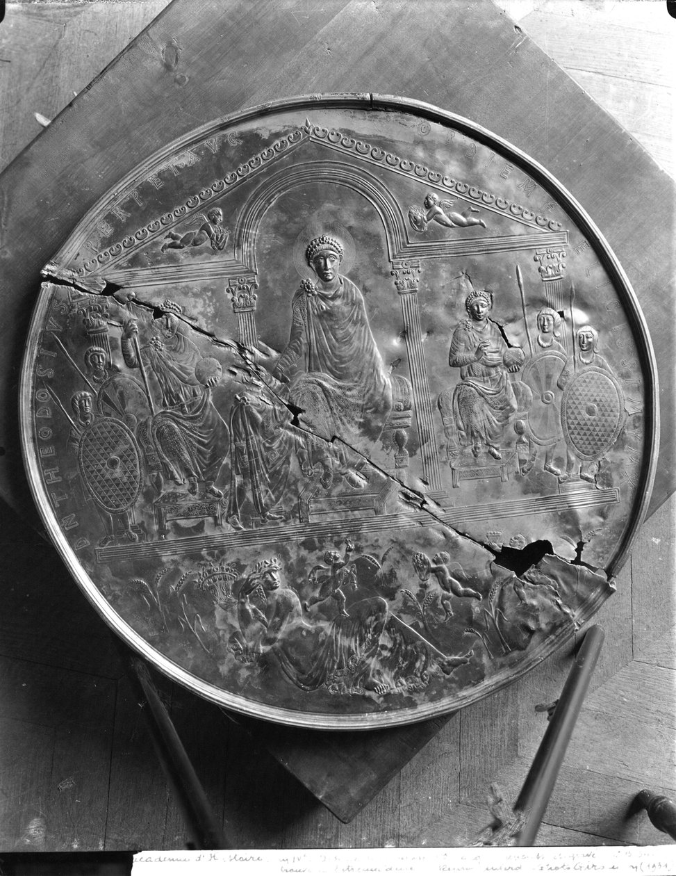 Theodosius I:n (347-395) Suuren levy, n. 379-395 (hopea) tekijältä Byzantine