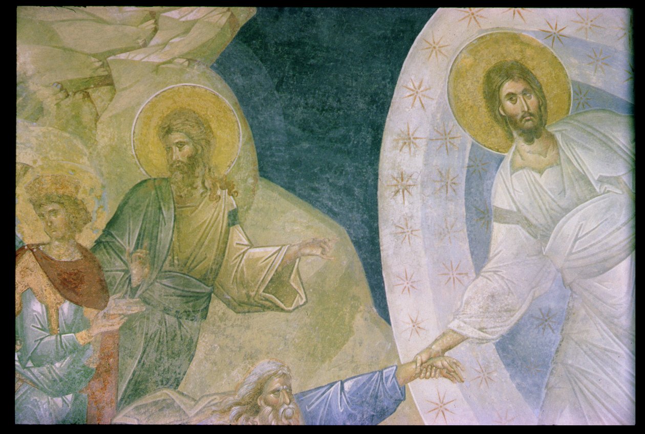 Parecclesionissa kuvattu Anastasis Choran luostarista tekijältä Byzantine