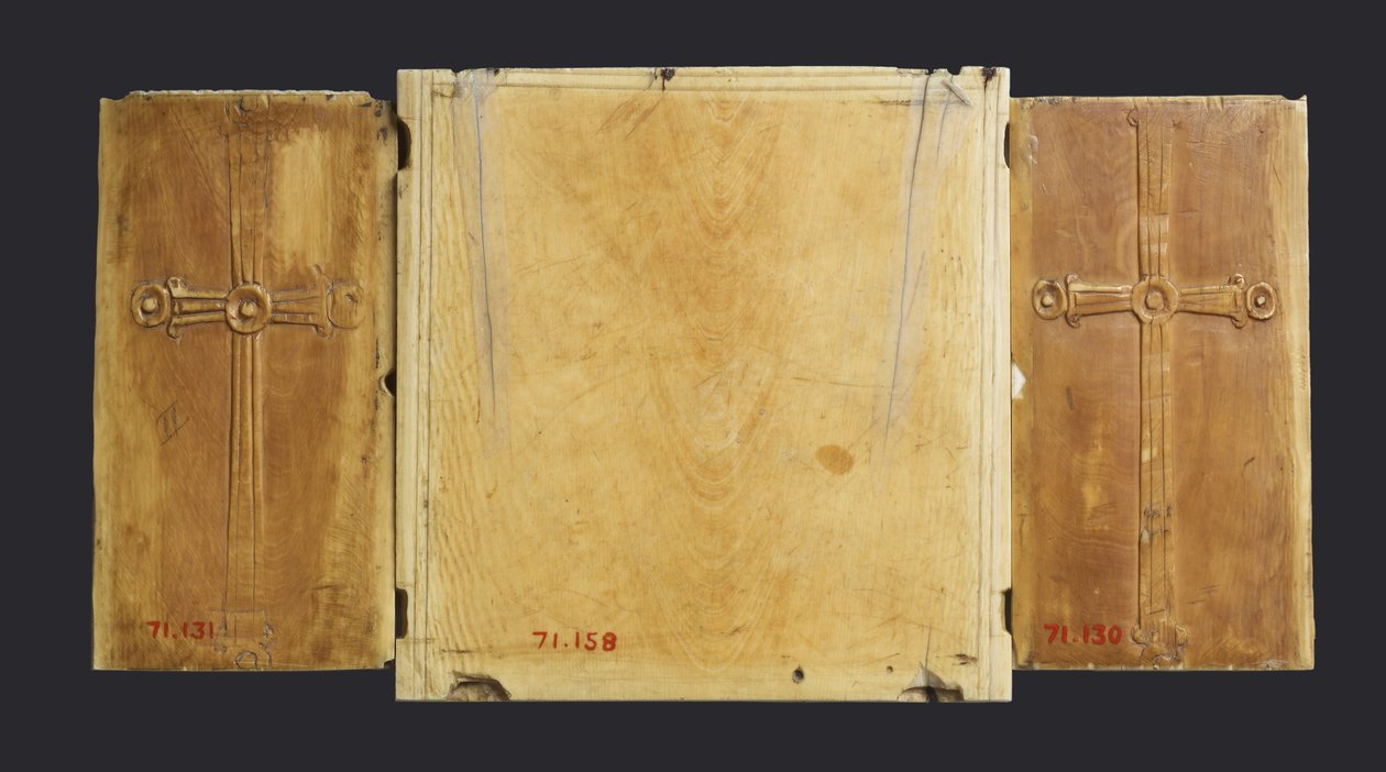 Triptyykkikuvake Neitsyestä ja Lapsesta pyhien kanssa (katso myös 957216-9) tekijältä Byzantine