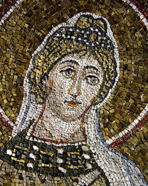 Pyhä Eufemia marttyyri (mosaiikki) tekijältä Byzantine School